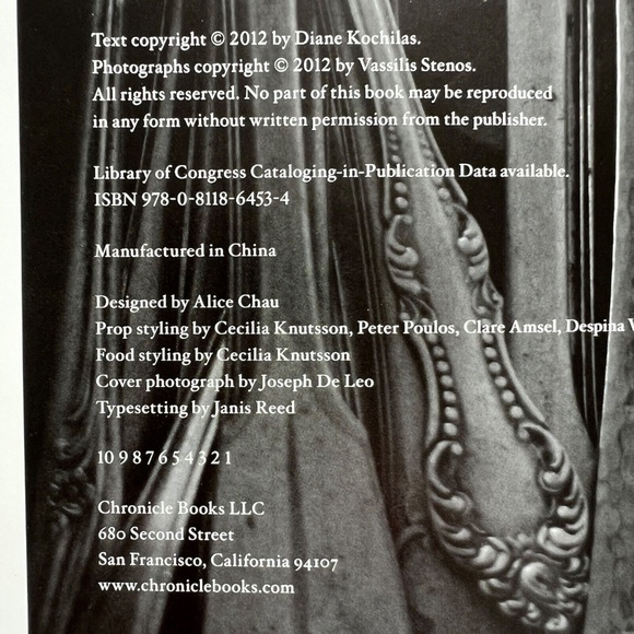The Country Cooking of Greece Diane Kochilas Hardcover Dustjacket 384 pgs 2012 - Picture 4 of 11